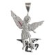 thumbnail image 1 of JOYARIS Dije Grande San Miguel Arcangel Zirconias Plata Solida 925 DM-0001167, 1 of 4