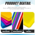 thumbnail image 3 of NOGIS 4 Pack Plastic Art Trays 11 x 8.3 Inch Stackable Activity Crafts Classroom Sand Trays Sensory Paint Organizer for DIY Beads Jewelry Painting Projects Christmas Favor, Random Color, 3 of 7