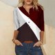 thumbnail image 2 of Elegante blusa casual con manga 3/4 y botones para mujer OAVQHLG3B Store lin121212, 2 of 5