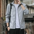 thumbnail image 3 of Dpytoraw Mens Autumn Fashion Leisure Square Thin Jacket Blouse Coat Baseball Top, 3 of 5