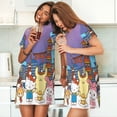 thumbnail image 3 of Lsque Sanrio Pattern Nightgowns for Women Sleep Shirts Short Sleeve Nightshirt Pullover Nightdress Soft Sleepwear Relaxed Fit Nightdress, 3 of 5