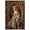 Black Frame, variant on Art Remedy Modern Tiger Art Canvas, 16" x 24", Gold Frame, Ornate Cheetah Mirror