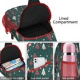 thumbnail image 4 of Sling Backpack,Dark Green Christmas Tree Pattern Sling Bag with Water Bottle Holder,Waterproof Sling Bag for Men/Women with Headphone Jack for Hiking,Travel, 4 of 6