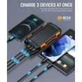 thumbnail image 2 of Banque d'Alimentation Solaire – Chargeur Portable 42,800mAh avec Charge Rapide QC 3.0, 2 of 8