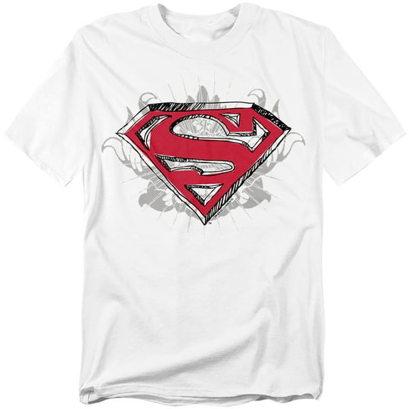 Superman T-Shirt Hastily Drawn Shield Unisex Graphic Tee For Men & Women