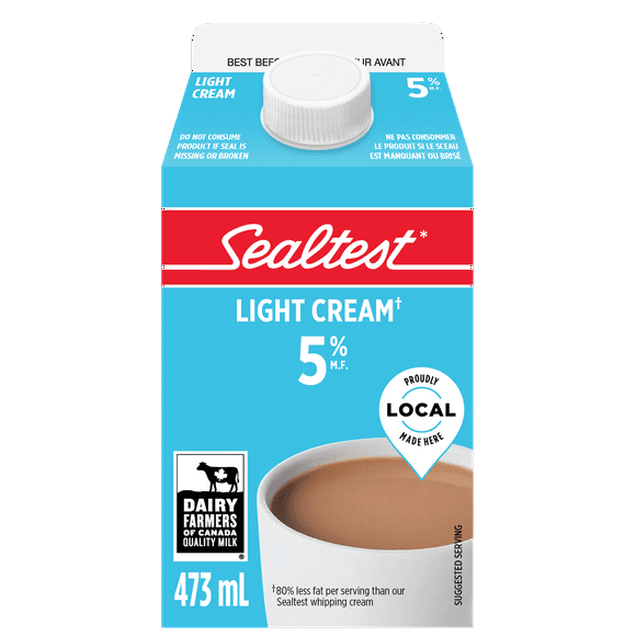 Crème légère 5 % Sealtest 473 ML