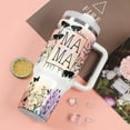 thumbnail image 2 of Mom Gifts, Mother''s Day Gift for Mom Mamam New Mom, Mama Gifts from Daughter Son, Wildflower Mama 40 Oz Tumbler with Handle, 2 of 6