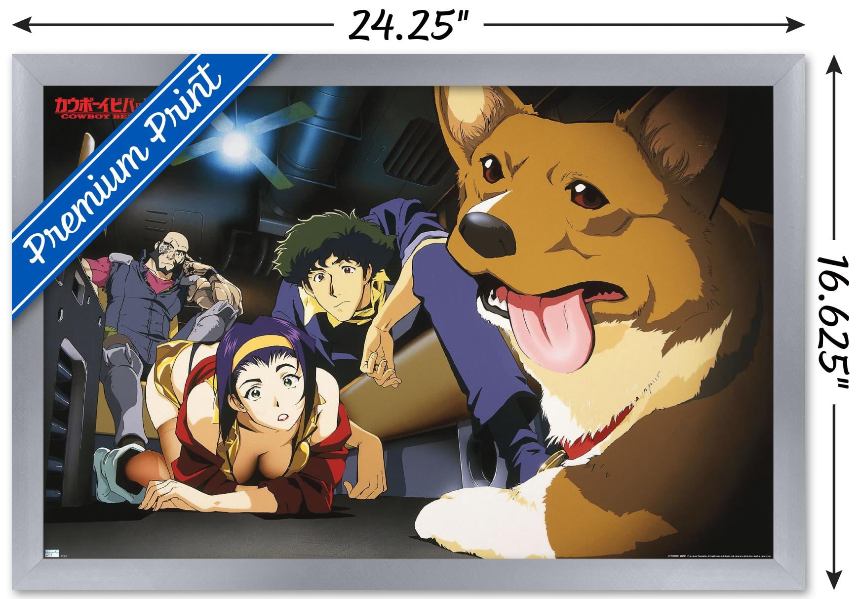 Cowboy Bebop - Group Wall Poster, 14.725" x 22.375", Framed