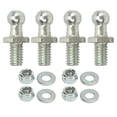thumbnail image 2 of 4Pcs 10mm Ball Studs with 5/16-18 Thread, High Hardness Rugged Stable Ball Studs Washers Kit, Suitable for Tonneau Covers, Tool Boxes, RVs, and Cars, 2 of 8