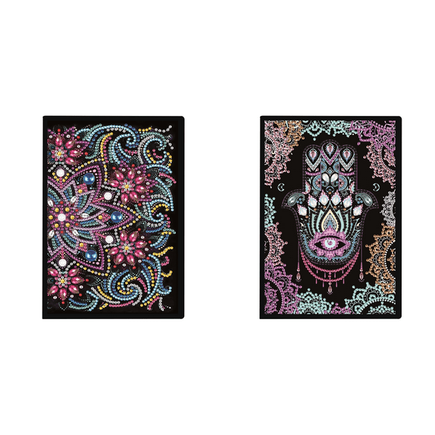 Cuaderno Diario Con Pintura Diamantes 50 Páginas Forma Especial Mandala para Amigos