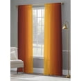 thumbnail image 3 of Burnt Orange Yellow Ombre Sheer Curtains 84 Inch Length 2 Panels Set, Modern Art Abstract Aesthetics Voile Window Treatment Rod Pocket Curtains Sheers Drapes for Bedroom/Living Room/Kitchen 52"x84"x2, 3 of 7
