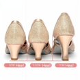 thumbnail image 4 of Zapatos de baile de salón a la moda para mujer, zapatos de baile modernos con punta cerrada y purpurina, zapatos latinos de salón de Salsa y Tango para niñas, 4 of 5