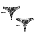 thumbnail image 3 of Fotbe Seamless Pattern With Skulls Tanga Sin Costuras para Mujer con Estampado – Panties Invisibles, Transpirables y Cómodos para Uso Diario-4X-Large, 3 of 6