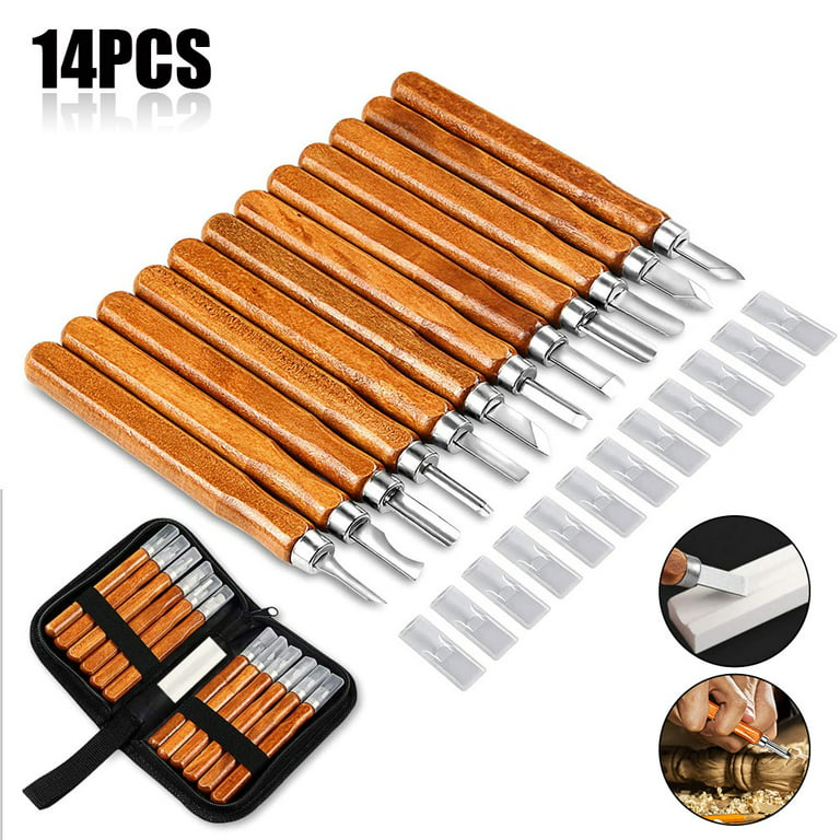 KMT 6PCS Wood Carving Tools Chisels, Woodworking Chisel Set for