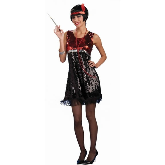 Womens 6-12 Roaring 20s Razzle Dazzle Flapper Costume