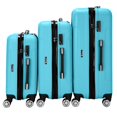thumbnail image 4 of Zimtown 3PCS Luggage Travel Set Bags ABS Trolley Hard Shell Suitcase W/TSA lock With 4 Wheels Multi-Colored, 4 of 8