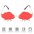 thumbnail image 4 of FELTECHELECTR 1 par de gafas sin montura con forma de nube, gafas de sol de lujo para uso urbano., 4 of 6