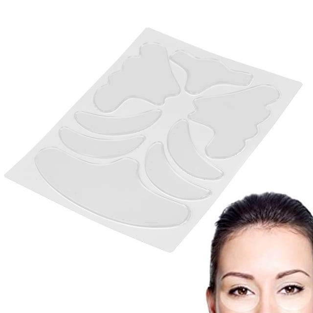 Patches de Arrugas Reutilizables, Hechos de Material de Silicona de Alta Lavable Y Almohadillas Antidrugio Faciales Reutilizables para Arrugas faciales