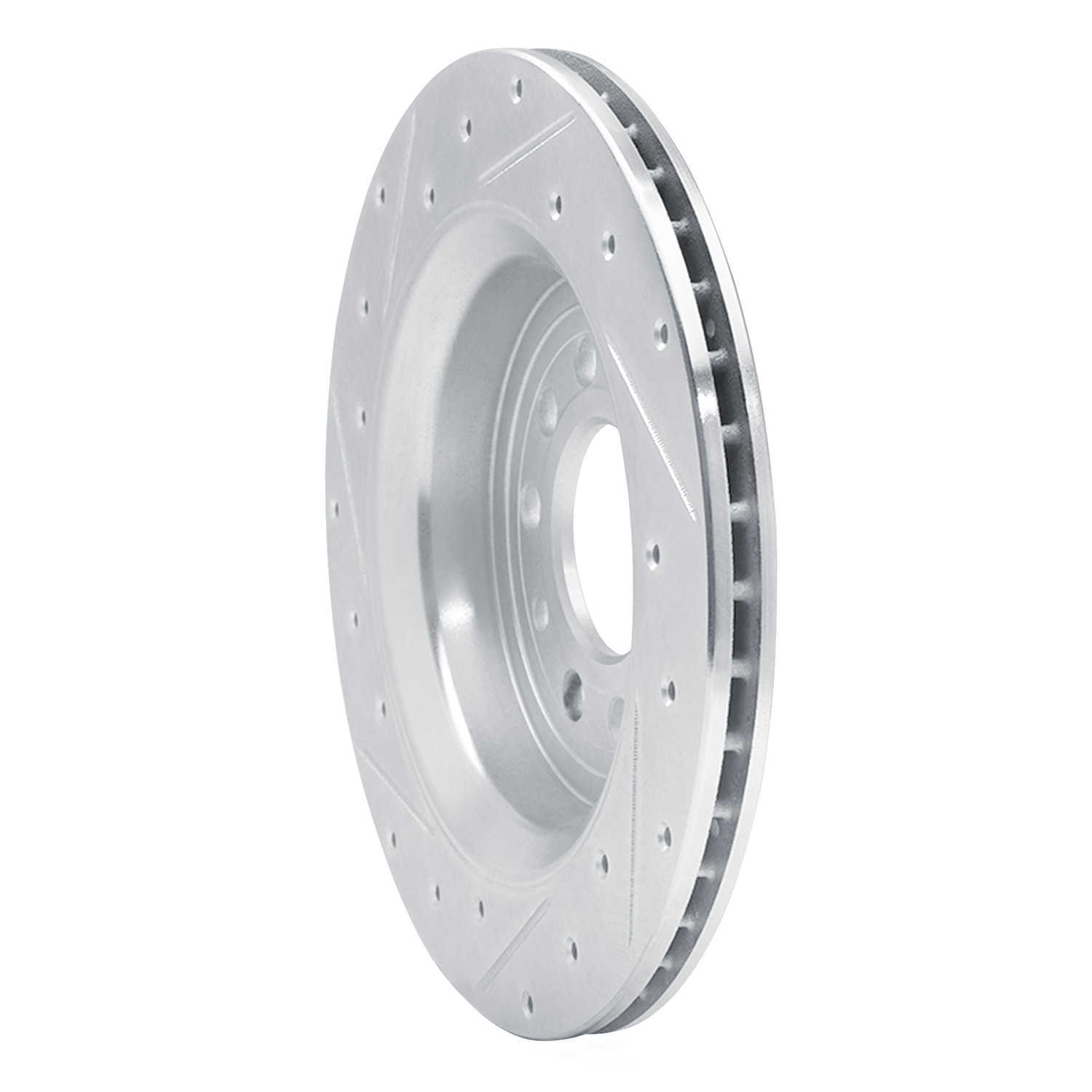 Dynamic Friction Company 631-65020R DFC Brake Rotor - Drilled And Slotted - Silver