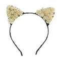 thumbnail image 3 of 2 uds Flor de papel de gato Salvador Diadema de orejas de gato Beige, 3 of 9