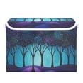 thumbnail image 7 of Yayeee Collapsible Cube Storage Bin with Lid Fabric Closet Decorative Basket with Handles, Purple Moonlight Forest, 7 of 7