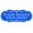 Blue, variant on Designer PLEASE REMOVE YOUR SHOES Thank You Sign - Blue / Gold Small