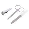 thumbnail image 2 of Pink Case 3Pcs/Set Pedicure Manicure Set - Nail Clippers Nails File Eye Scissores Kit Women Girl's Make Up Tools, 2 of 5