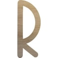 thumbnail image 1 of Wooden Letter R, Blank Cursive Paintable 12'' Tall Letter, DIY Wall Art, 1 of 3