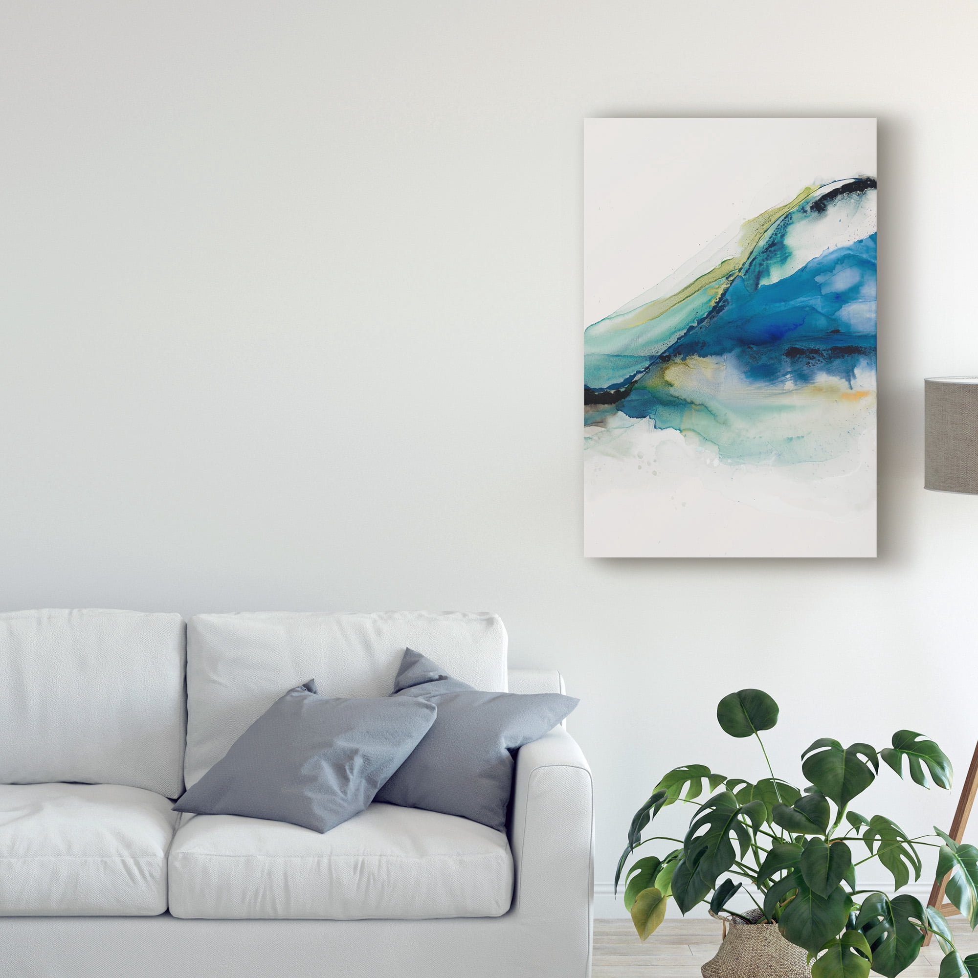 Trademark Fine Art 'Abstract Terrain IV' Canvas Art by Sisa Jasper