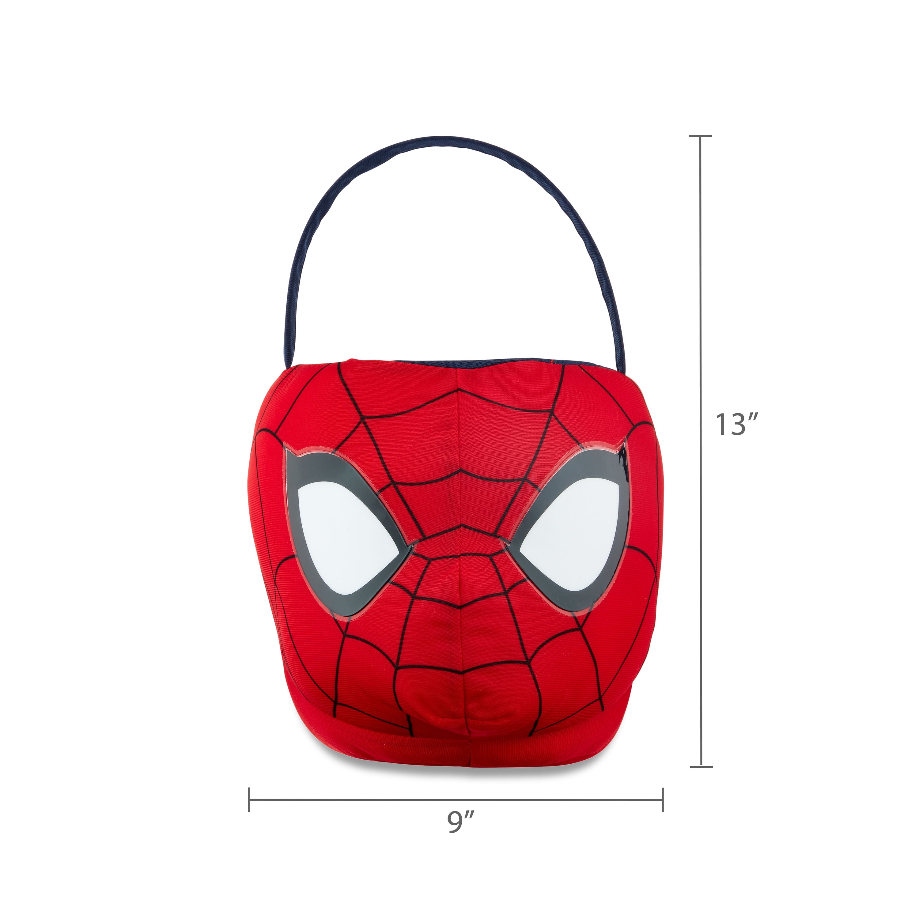 Marvel Spiderman Red Plush Easter Basket by Ruz, 8 inches Tall