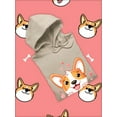 thumbnail image 3 of Cute Lovely Corgi Hoodie Women -Image by Shutterstock, Female XX-Large, 3 of 4