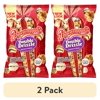 (2 pack) Popcornopolis Double Drizzle 7.5 oz Bag, Caramel and Kettle with Chocolatey Stripes Popcorn