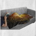 thumbnail image 6 of Wyoming Soft Flannel Fleece Throw Blanket, Tranquil Themed Fascinating Landscape Photo with a Path in Park at Sunset, Cozy Plush for Indoor and Outdoor Use, 70" x 90", Multicolor, by Ambesonne, 6 of 6