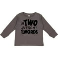 thumbnail image 3 of Inktastic I'm Two Awesome for Words 2nd birthday Boys or Girls Long Sleeve Toddler T-Shirt, 3 of 5