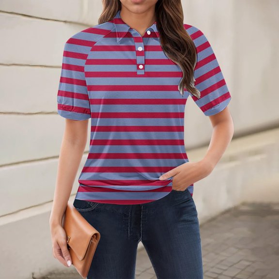 Tittly Womens T Shirts Soft Womens Tee Shirts Casual Short Sleeve Tops for Women Tops For Women Trendy Short Sleeve Vacation Outfits Blouses Casual Summer Collared Shirts Pink