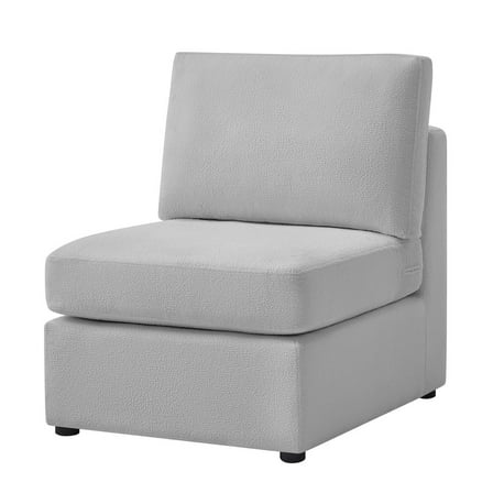 Comfort Pointe Chandler Gray Performance Fabric Armless Chair