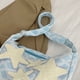 thumbnail image 5 of Lindo Bolso Bandolera Mujer Apliques Lona Y2K Escolar para Adolescentes Estudiantes, 5 of 9