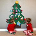 thumbnail image 1 of Árbol de Navidad de fieltro artesanal con 26 Uds. De adornos navideños, árbol de Navidad de 3,2 pies, colgante de pared, regalos de Navidad, decoraciones navideñas, 1 of 5