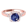 thumbnail image 2 of Aonejewelry 1.25 Ct. Ttw Diamond and Sapphire Ring In 14k Rose Gold, 2 of 4