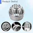thumbnail image 3 of Gutter Protection Stainless Steel Floor Drain, 1 Piece Gutter Leaf Protection Downpipe, Stainless Steel Leaf Catcher Grid Gutters For Drainpipes, Down, 3 of 5