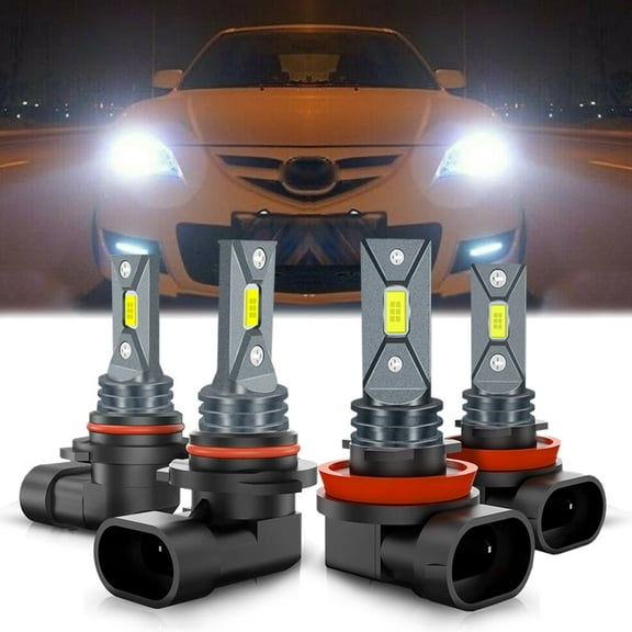 9005 H11 Led Headlight Bulbs for Chevrolet Sonic 2012-2020 high/low beam 6000k white