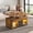 Rustic Brown, variant on GALAXHERO 40" Lift Top Coffee Table with Storage 4 in 1 Coffee Tables with 2 Fabric Drawers LED Light and USB, Modern Coffee Table with Hidden Compartment for Living Room, Dining Room Black