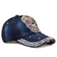 thumbnail image 3 of Gorra de béisbol de mezclilla con bordado de calavera para adulto, 3 of 3