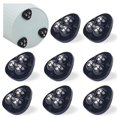thumbnail image 1 of (black) 8-pack Mini Small Appliances Swivel Casters 360 Rotating Adhesive Casters Stainless Steel Casters Trash Can Storage Basket Swivel Wheels, 1 of 3