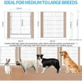 thumbnail image 3 of Heavy Duty Dog Playpen 32 Inch Height - Indoor Outdoor Pet Fence Enclosure for Medium and Small Dogs - Foldable Puppy Exercise Pen for Indoor and RV Camping or Yard (8 Panels, 32" H (White)), 3 of 9