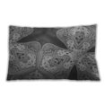 thumbnail image 1 of Ahgly Company Patterned Outdoor Rectangular Dark Gray Lumbar Throw Pillow, 13 inch by 19 inch, 1 of 5