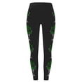 thumbnail image 3 of AherBiu St. Patrick's Day Yoga Leggings for Womens Stretch Clover Printed Workout Gym Legging Bottom Pants, 3 of 4