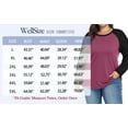 thumbnail image 6 of WellSize Plus Size T Shirts for Women Color Block Long Sleeve Fall Tops Casual Tee Crew Neck Blouses, 6 of 8