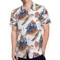 thumbnail image 4 of High Quality Hawaiian Shirts for Men Short Sleeve Aloha Beach Shirt Floral Summer Casual Button Down Shirts Blouses I3J73F, 4 of 7