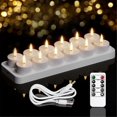 thumbnail image 2 of LED Flameless Candles with Remote, Rechargeable Tea Lights for Home Decoration, 2 of 5
